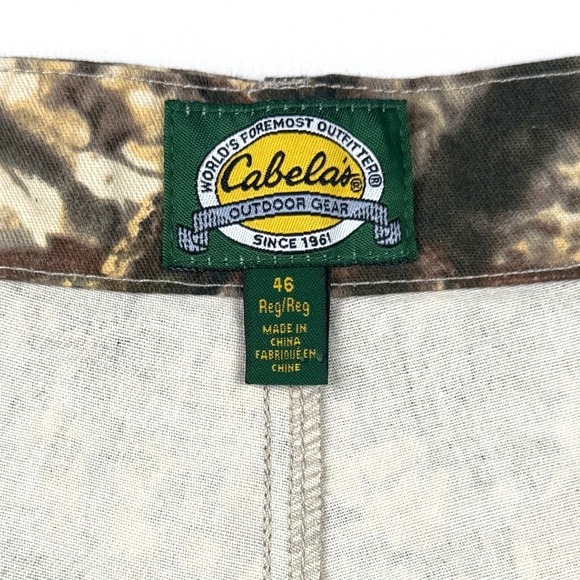 NWT Cabelas Outdoor Gear Camouflage Cargo Pants Men Size 46R Hunting Fishing - Picture 3 of 6
